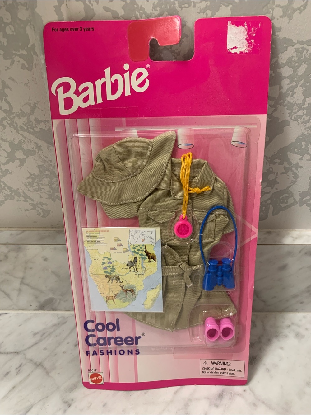Barbie Safari Cool Career Outfit NEW Vintage W/Map shoes Binoculars & Compass - Picture 2 of 7